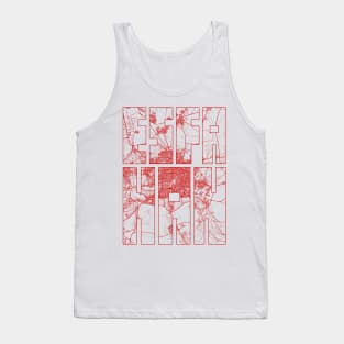 Isfahan, Iran City Map Typography - Oriental Tank Top